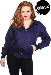 Banned Bomber jacket -L- HARRINGTON Blauw