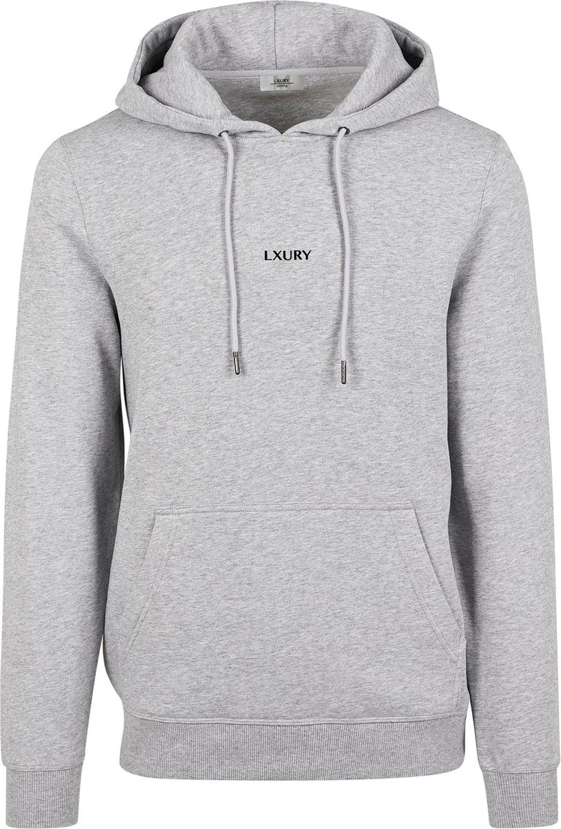 LXURY Fitness Hoodie Grijs Maat M - Trui - Heren - Sportkleding - Sport Trui - Katoen - Polyester - Casual