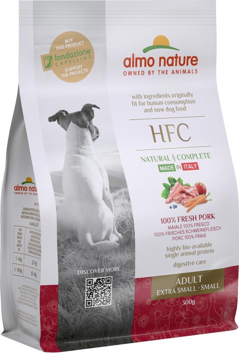 Almo Nature - Hond HFC Adult brokken voor kleine honden - kip