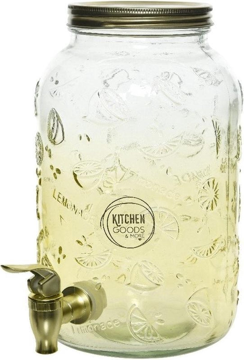 Glazen drank dispenser/limonadetap 3