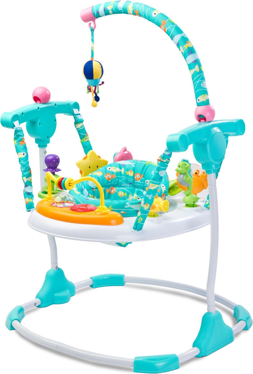 Toys Jumper Wipstoel - schommelstoel - baby walker - speelgoed-educatief-en-creatief OCEAN blauw