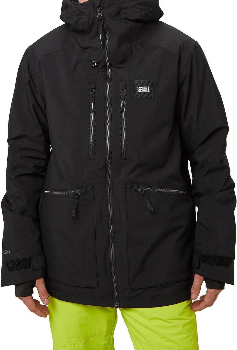 O Neill Textured Ski Jas Zwart Heren - Maat XL