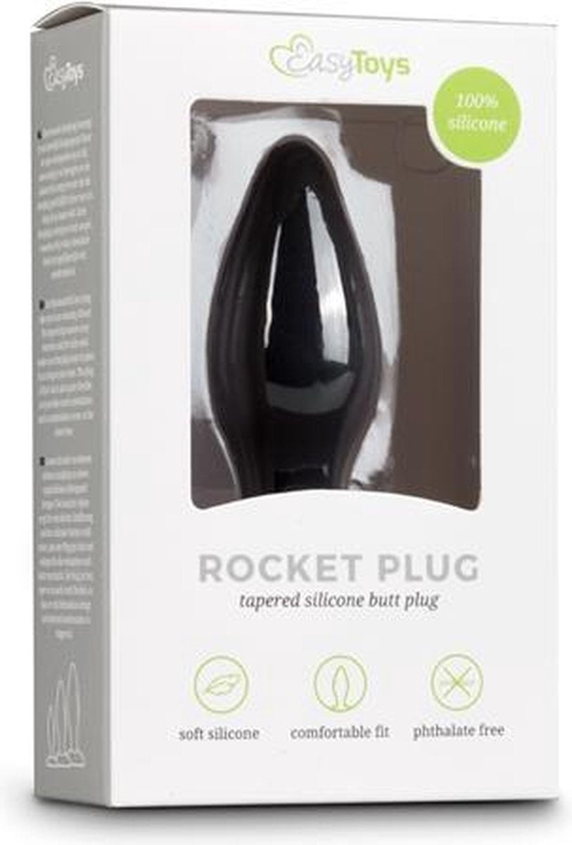 Kleine zwarte siliconen buttplug - Zwart - Sextoys - Anaal Toys - Dildo - Buttpluggen