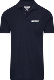 Subprime - Heren Polo SS Polo Stripe Navy - Blauw - Maat XXL