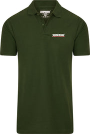 Subprime - Heren Polo SS Polo Stripe Army - Groen - Maat S