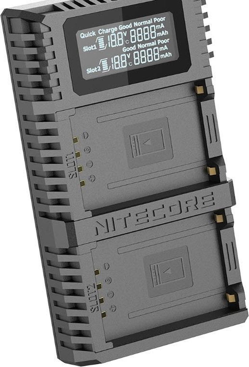 Nitecore FX2 Pro USB oplader voor Fujifilm batterij NP-T125