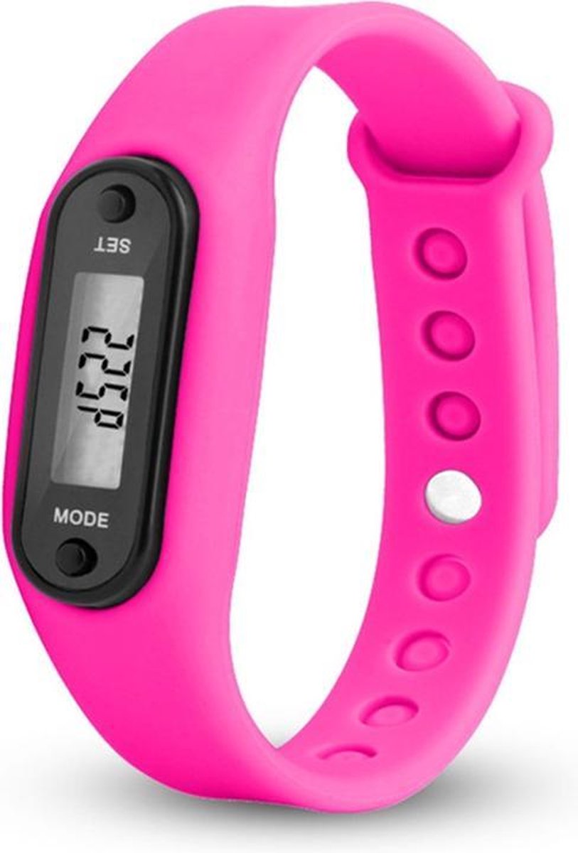 Digitale stappenteller | calorieteller | smal | roze