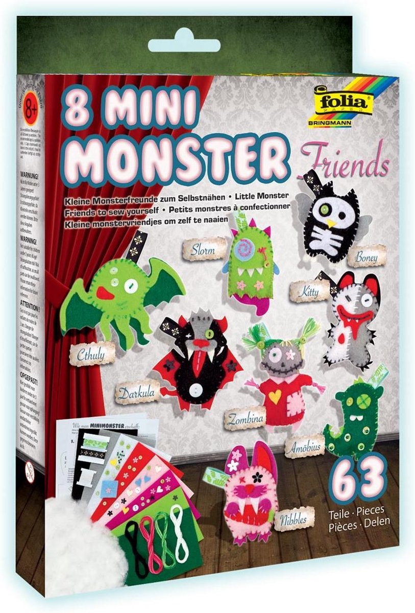 5x Mini monsters set
