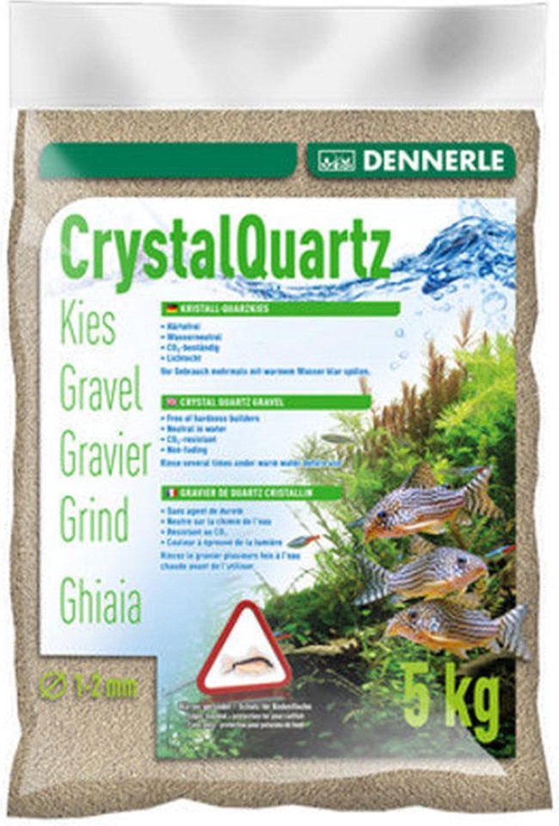 Dennerle kwartsgrind natuurwit - Inhoud: 5 kilo - Aquarium grind
