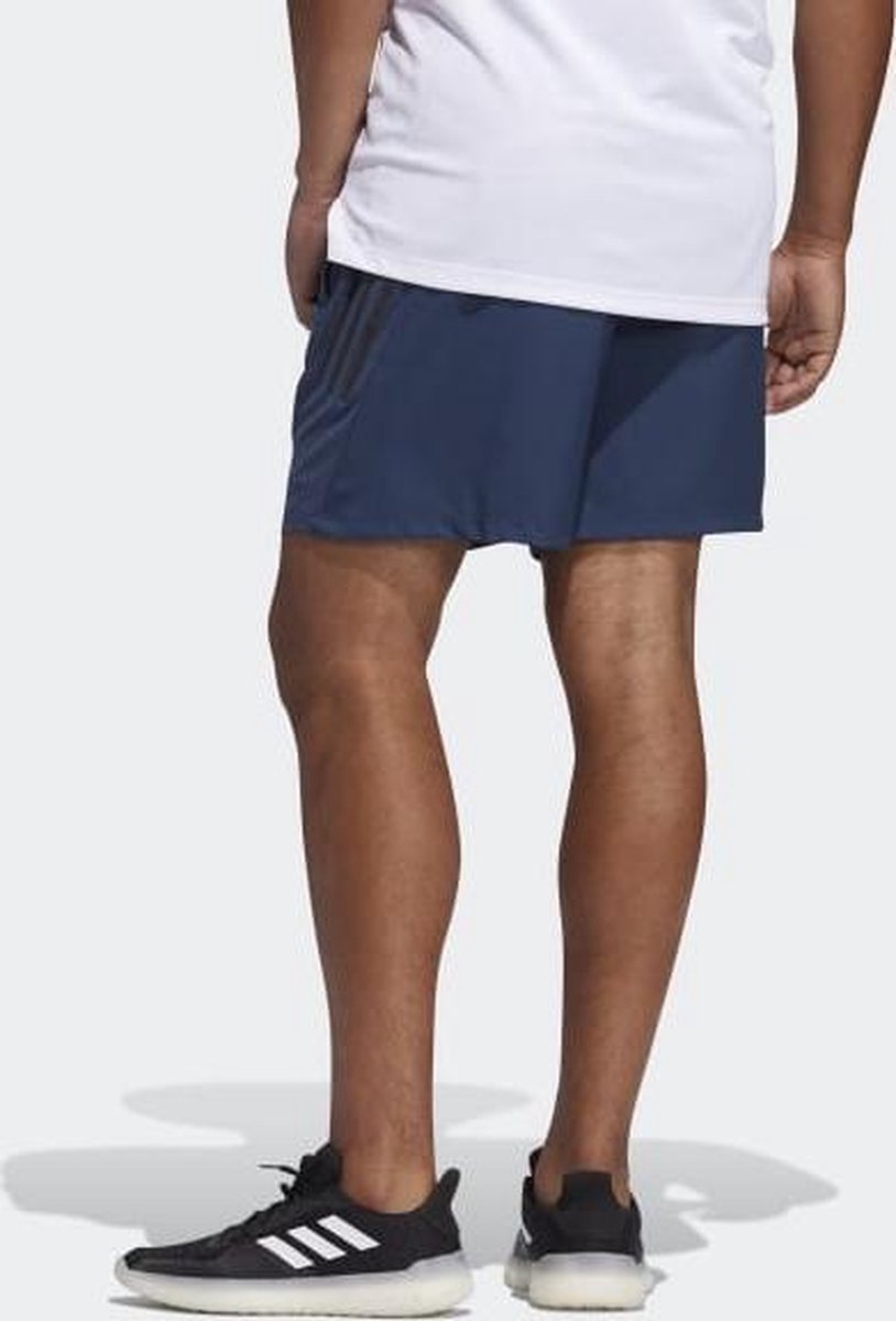 adidas Aero 3-Stripes Short Heren - navy - maat M