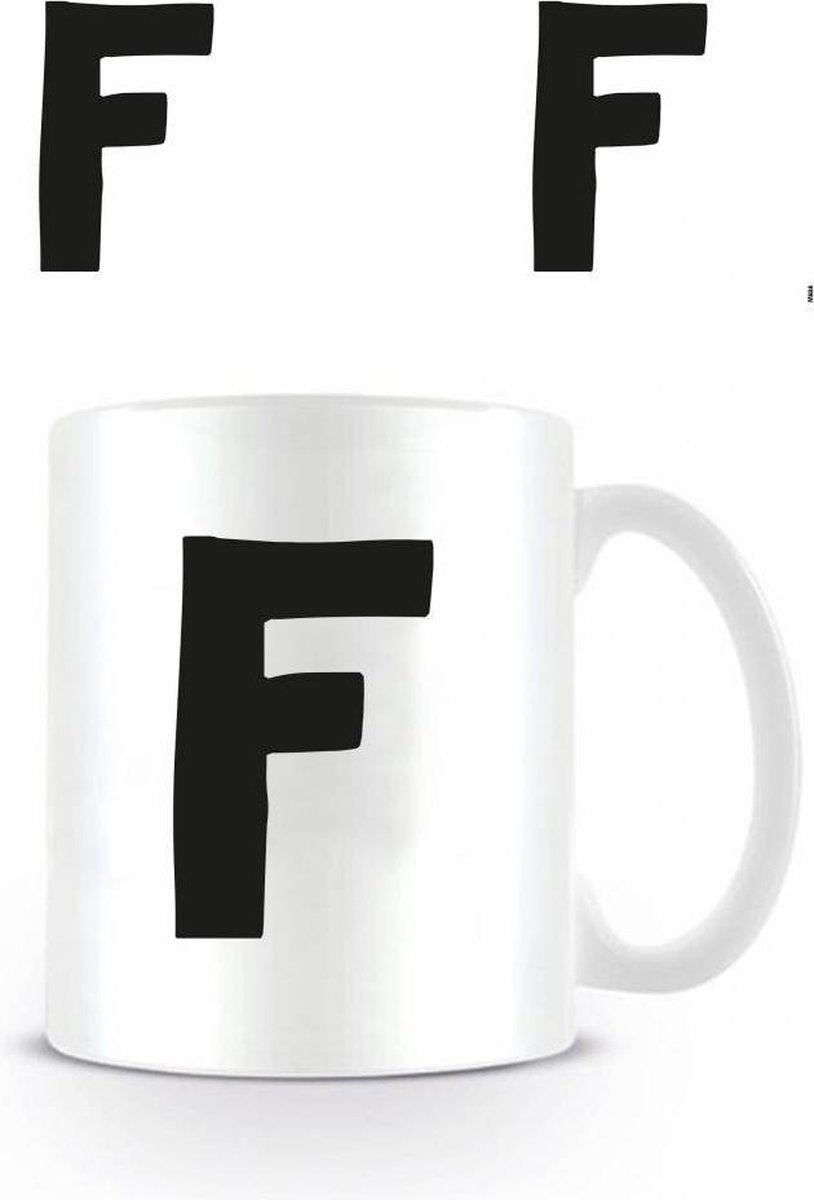 Alfabet mok letter F