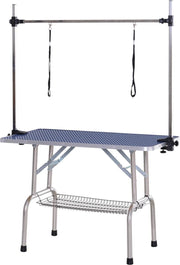 Honden Trimtafel Met Aanlijnoptie - Trimtafels voor honden - Zwart - 107L x 60B x 170H cm