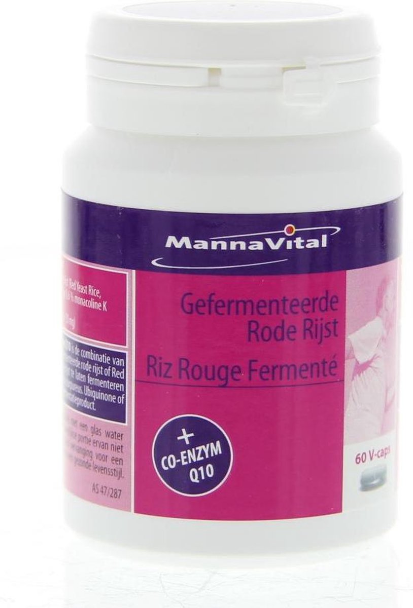 Mannavital Q10 Rode Rijst Caps