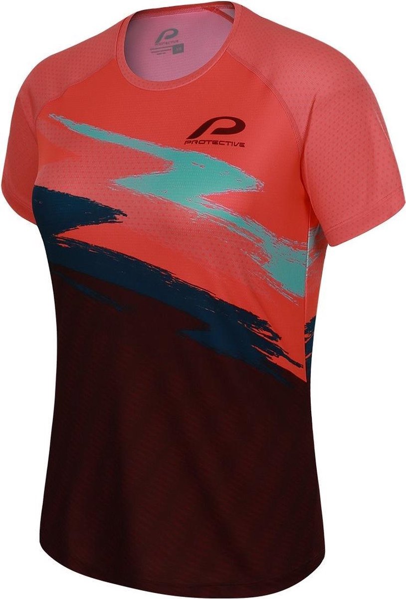 Protective Fietsshirt P-on Acid Dames Polyester Rood Maat 40