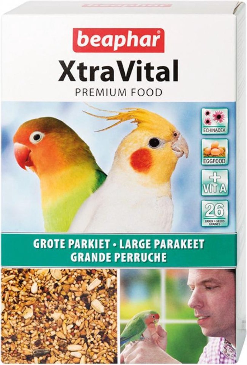 4x Beaphar XtraVital Grote Parkiet 1 kg