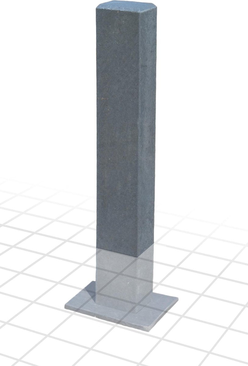 Montagepaal / Laadzuil kunststof - met kabeldoorvoer - geschikt voor alle verkrijgbare laadstations