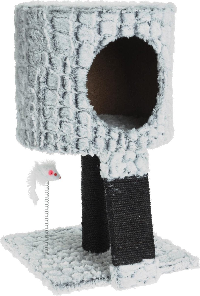 RelaxPets - Cats Collection - Krabpaal - Kattenmand - Krabben - Inclusief Speeltje en Krabplank - Vierkant - 30x30x50 cm