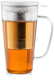 Bredemeijer Theeglas Rimini met RVS filter en deksel