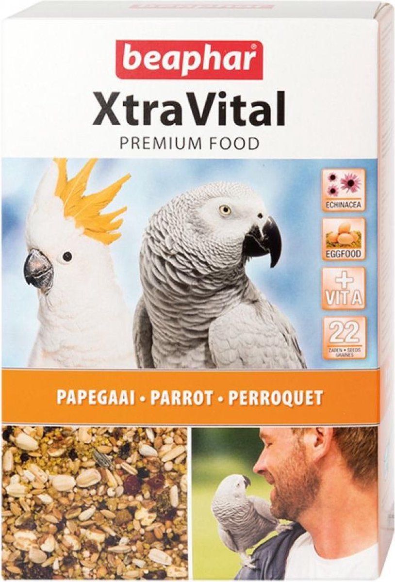 4x Beaphar XtraVital Papegaaienvoer 1 kg