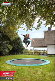 BERG FlatGround Champion inground Trampoline 330 - groen - Model 2018 met Airflow