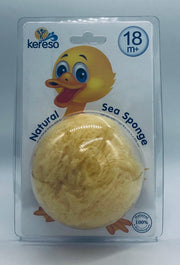 Natuurspons - Natuurspons baby - Antibacterieel - Natuurspons - voor 18+ maanden baby - Natural Baby cadeau – Badspons - Baby Washand - Middellandse Zeespons - 100% biologische Spons - Veilige kinderspons