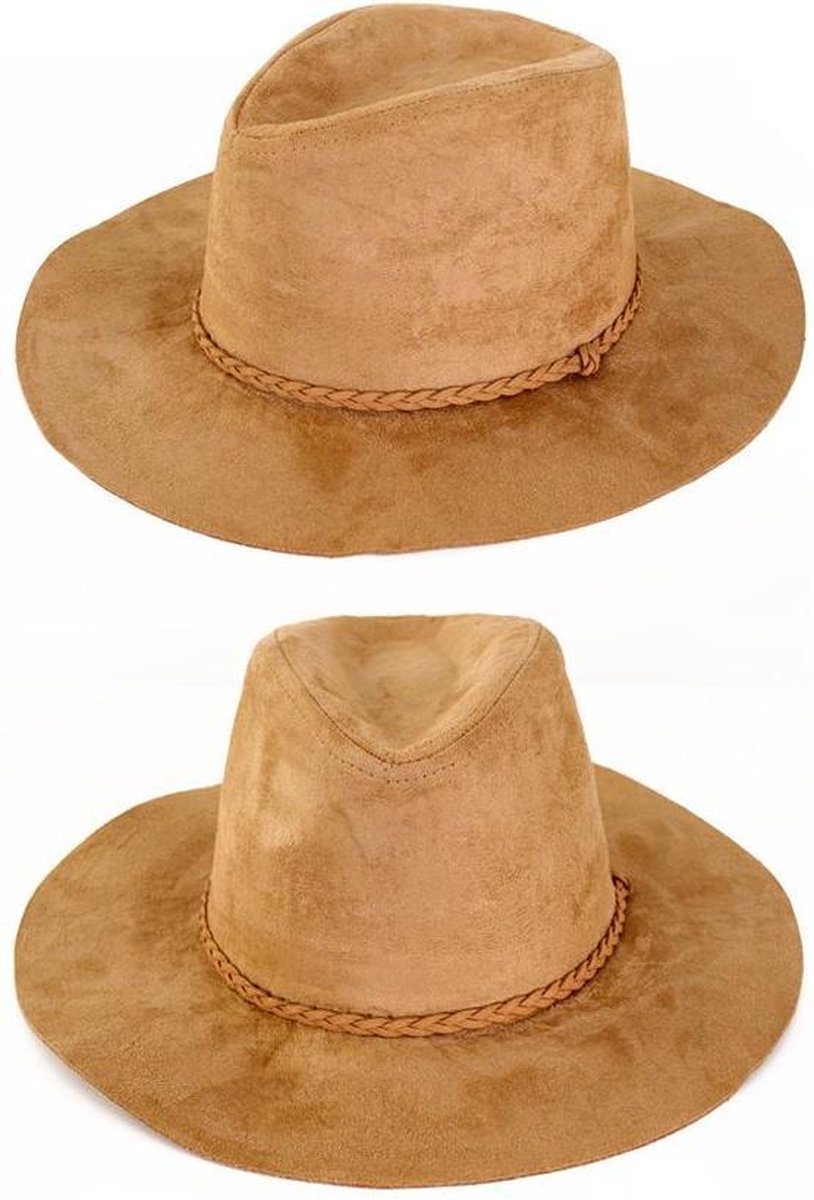 Cowboyhoed suede Indiana beige