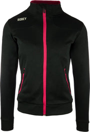 Robey Women Striker Trainingsjack - Voetbaljas - Black/Fuchsia - Maat 128