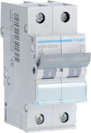 Hager - Automaat 3KA 2P c 2A - MWN202A
