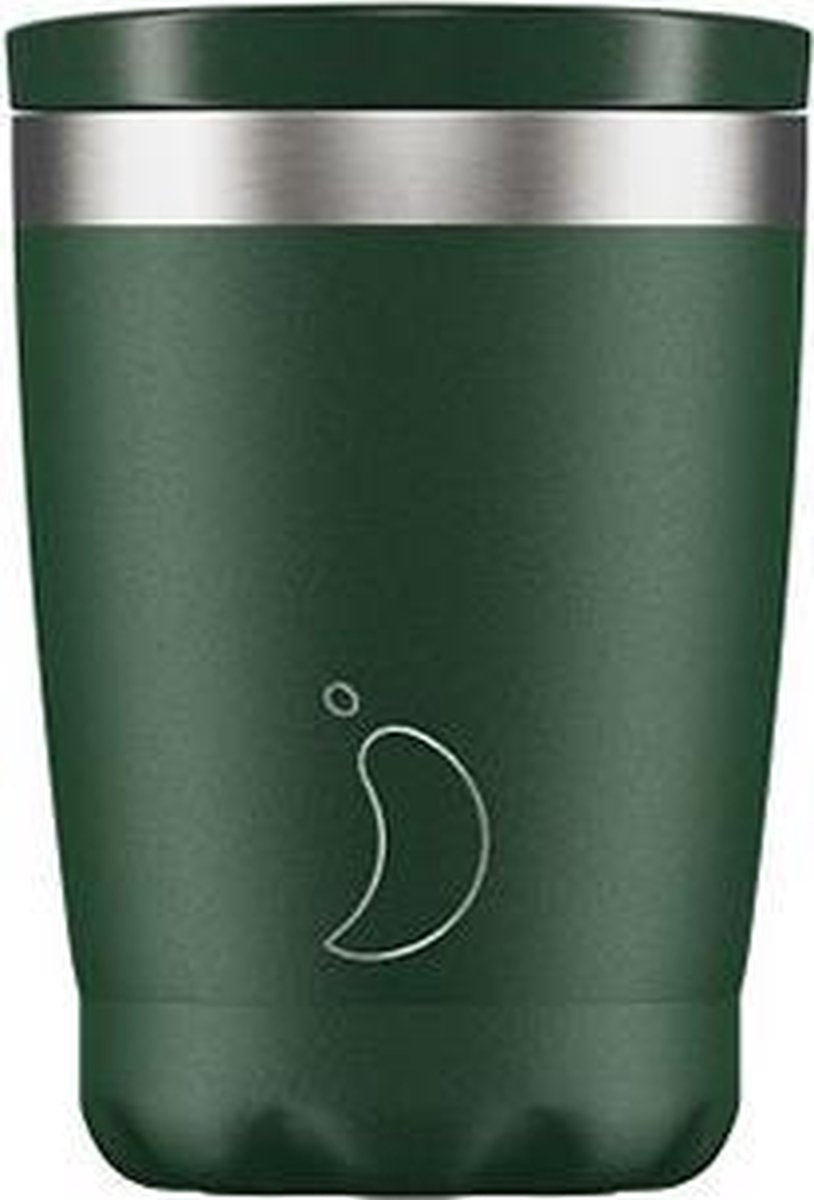 Chilly's Bottle Koffiebeker - Matte Green - 340 ml - Thermosbeker
