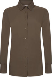 Zoso Linda dames blouse donkergroen