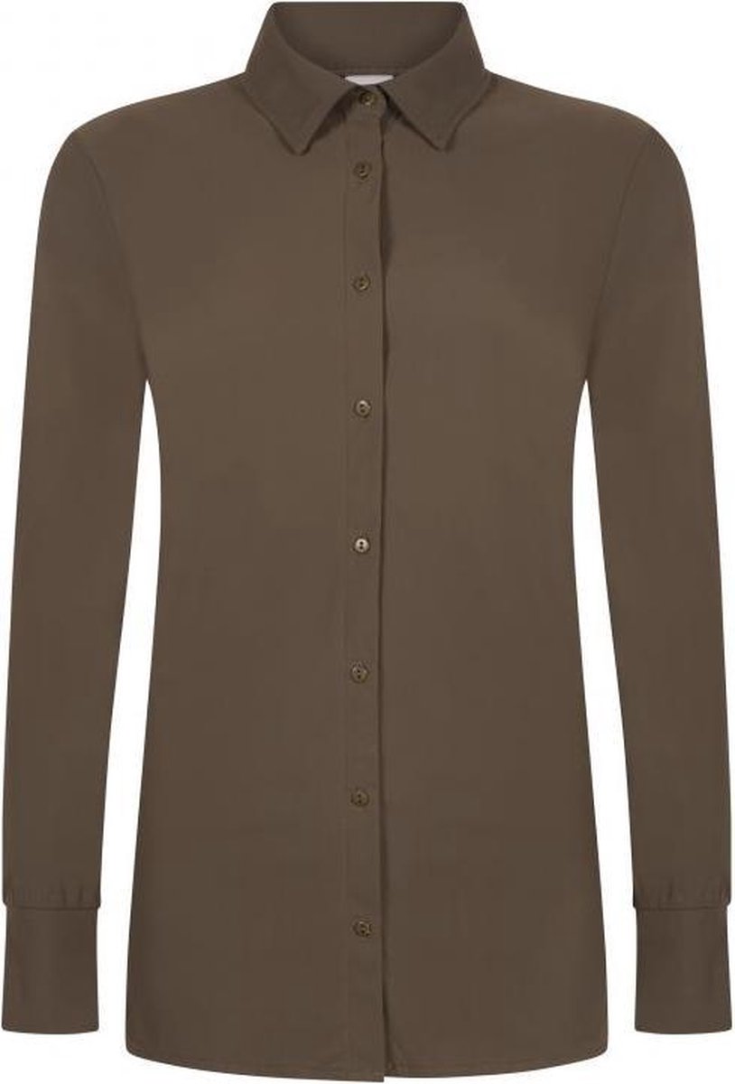 Zoso Linda dames blouse donkergroen