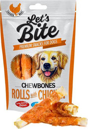 Brit Let's Bite Chewbones Rolls & Chicken 110 g