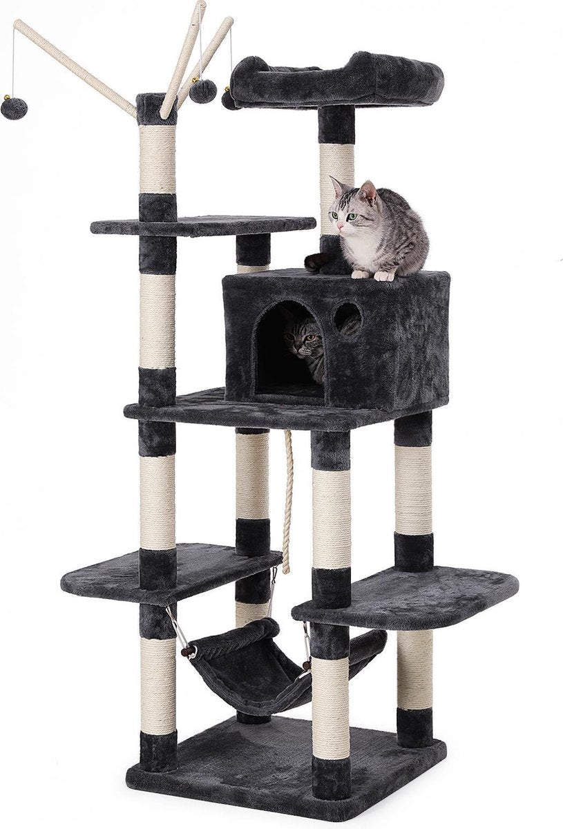 Songmics Kattenhuis - Huis voor Katten - Speelparadijs Katers