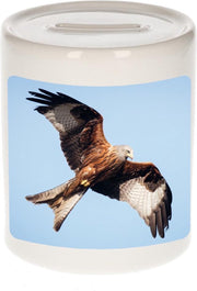 Dieren rode wouw roofvogel foto spaarpot 9 cm jongens en meisjes - Cadeau spaarpotten rode wouw roofvogel vogels liefhebber