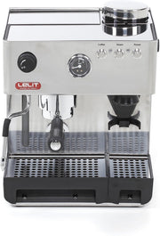 Lelit RVS espressomachine met bonenmolen
