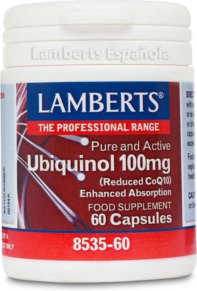 Lamberts Ubiquinol 100 mg - 60 capsules - Q10 - Voedingssupplement