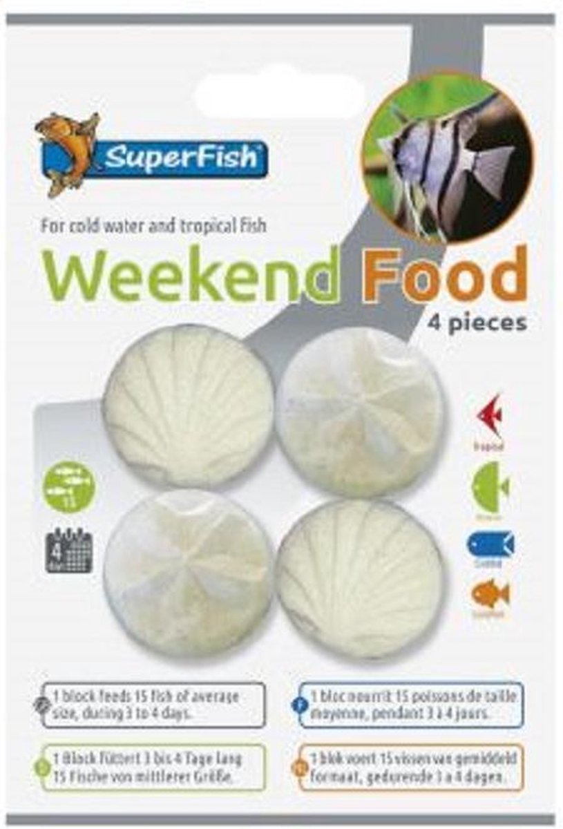 Superfish weekend voer 4 stuks