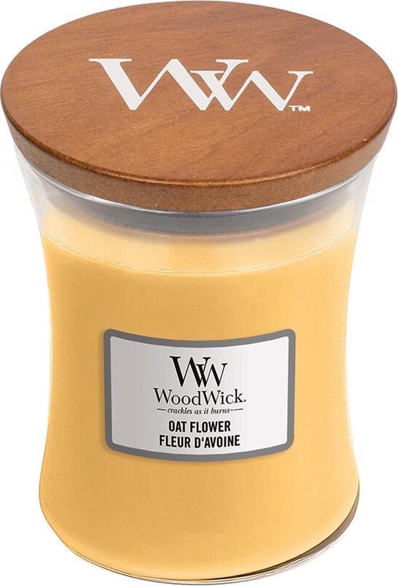Woodwick Oat Flower Medium kaars