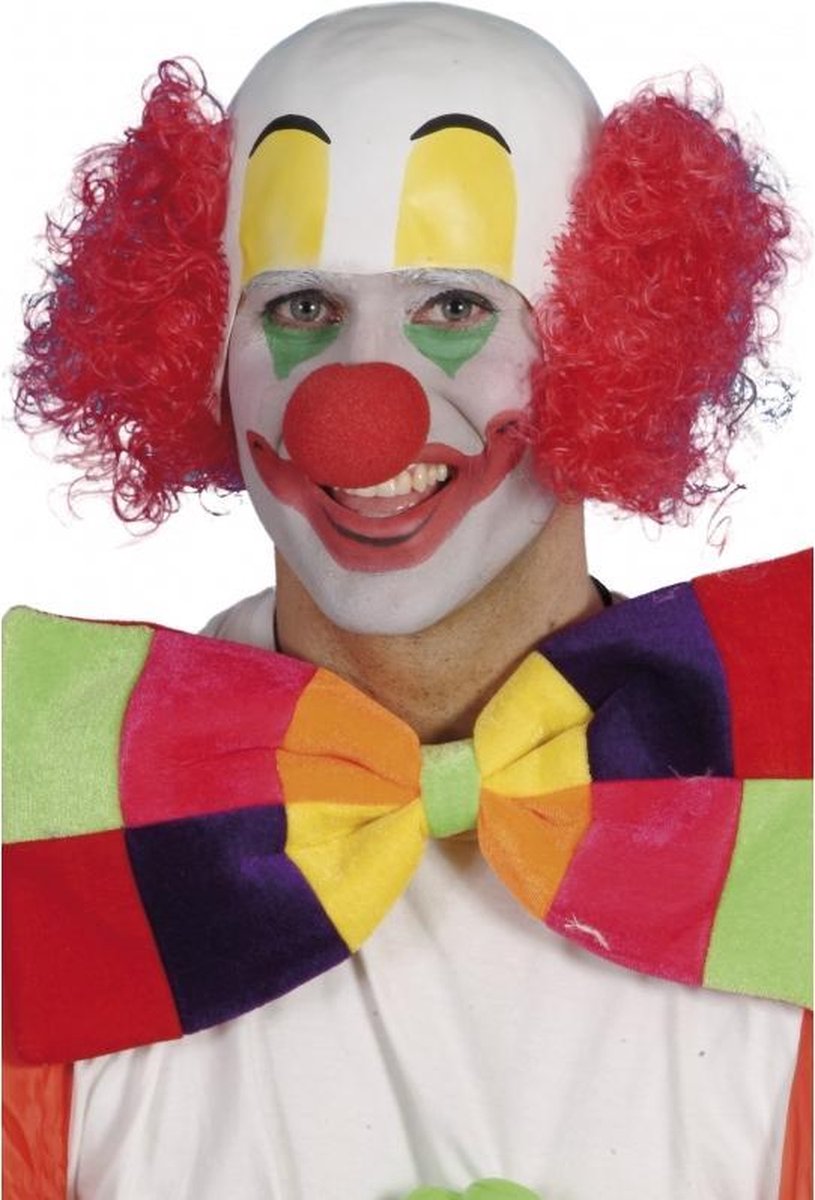 Clowns pruik van rubber