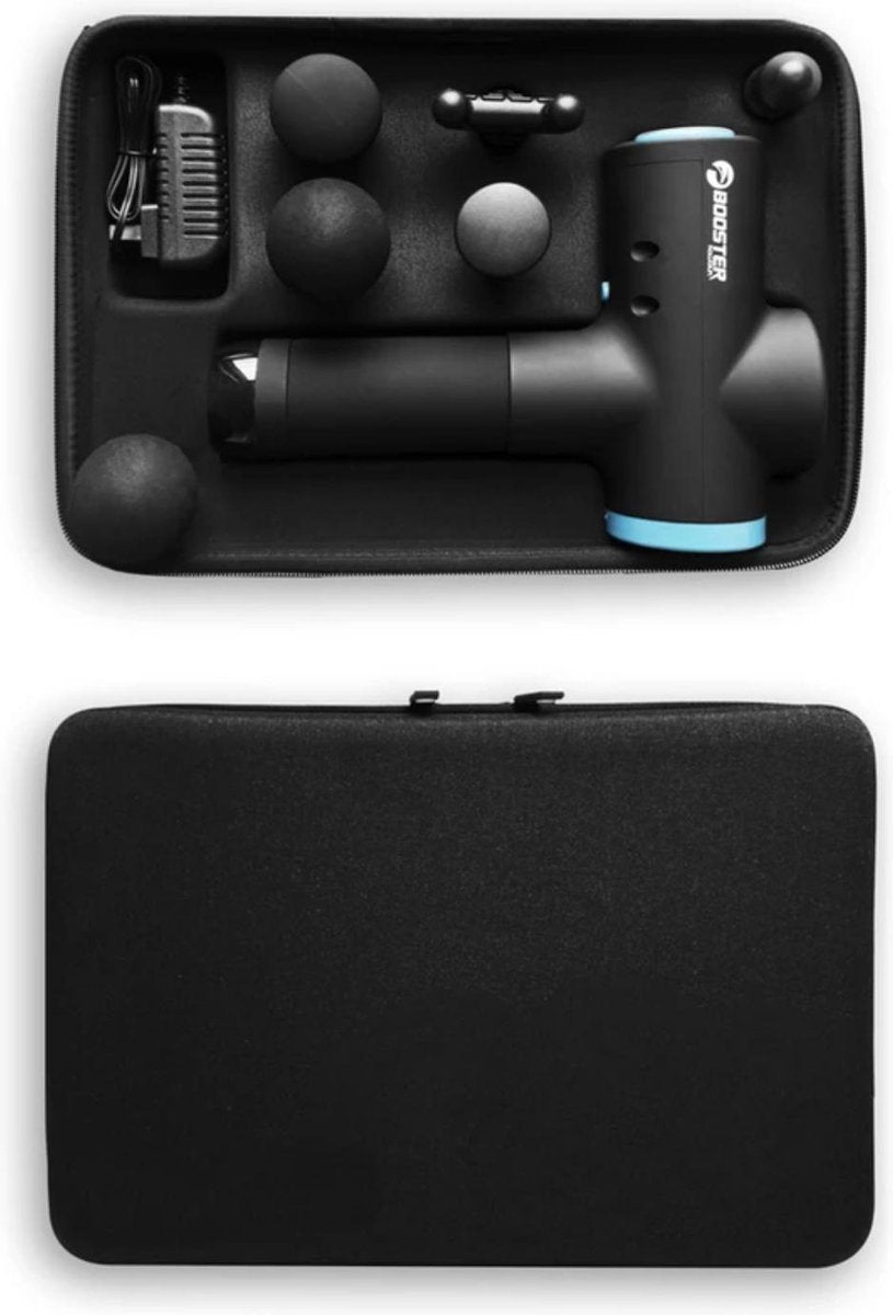 BOOSTER Massage Gun - Professioneel Massage Apparaat - Zwart - LCD