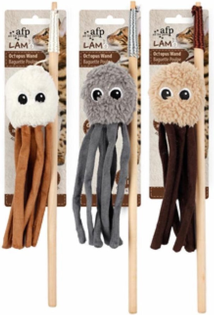 Afp Lambswool Cuddle Octopus Wand