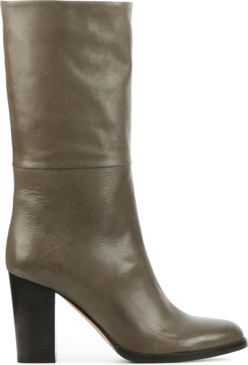 Stefano Lauran Vrouwen Leer  Klassieke laarzen / Laarzen / Damesschoenen S1020 - Taupe - maat 41