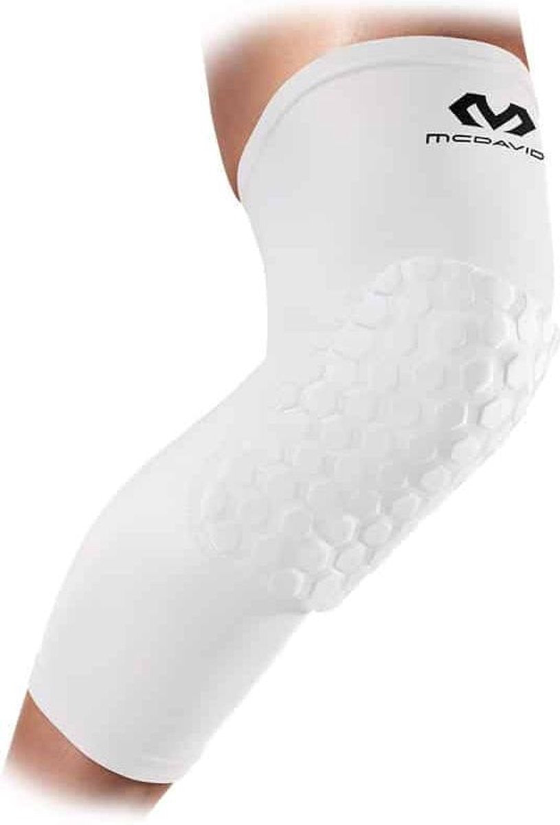 McDavid HEX Been Sleeves 6446 Wit-Maat M: 37 - 39 cm
