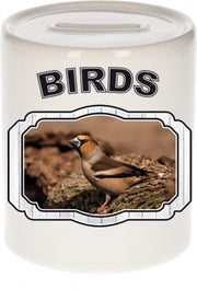 Dieren liefhebber appelvink vogel spaarpot  9 cm jongens en meisjes - keramiek - Cadeau spaarpotten vogels liefhebber