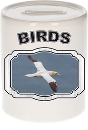 Dieren liefhebber jan van gent vogel spaarpot  9 cm jongens en meisjes - keramiek - Cadeau spaarpotten vogels liefhebber