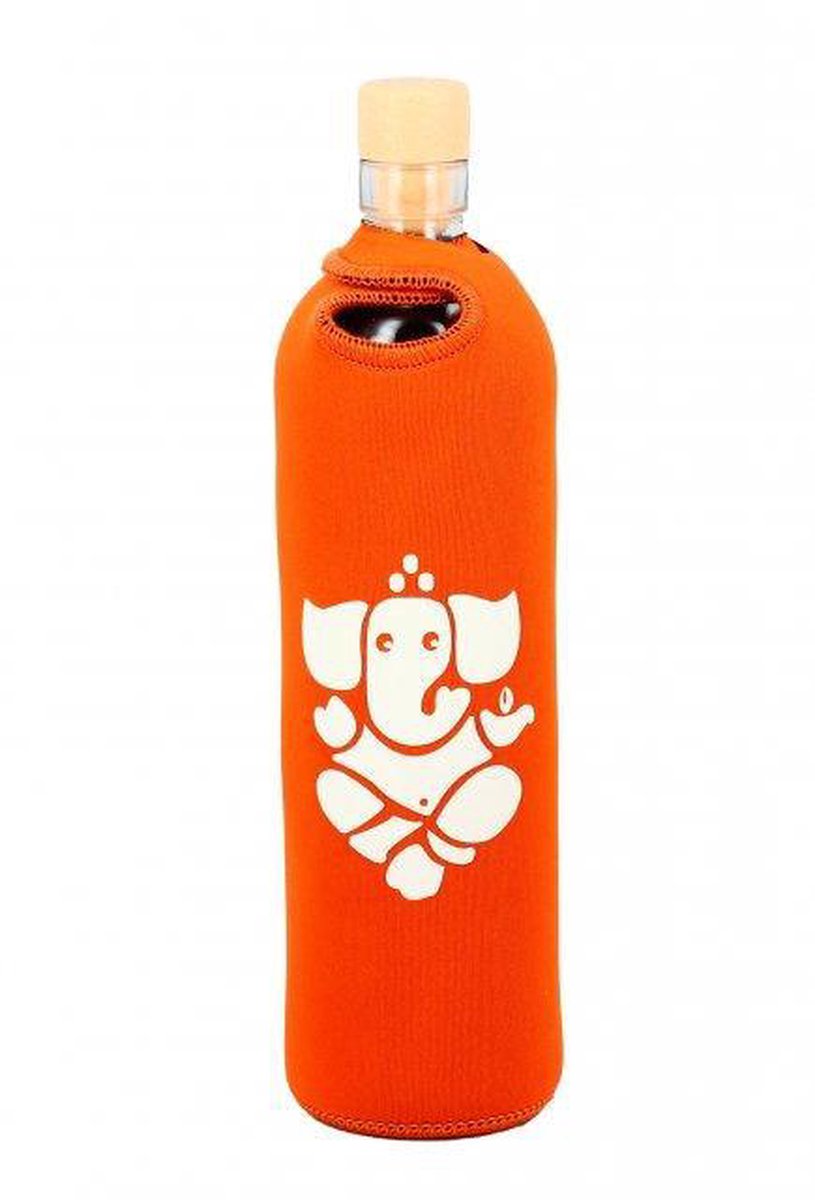 Flaska glazen waterfles Spiritual Ganesha 0