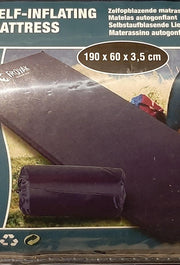 Froyak - Zelfopblazende matras - Self - inflating mattress 190 x 60 x 3.5 cm - Blauw