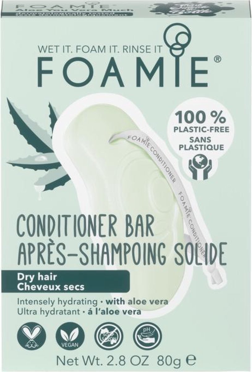 Foamie Zeep Conditioner Bar Aloe You Vera Much
