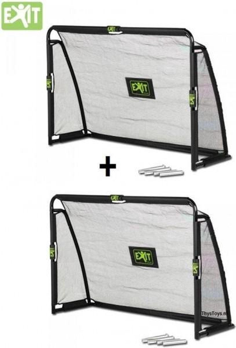 (2 stuks) Voetbaldoel EXIT Maestro Goal 180x120x60cm + trainingswand