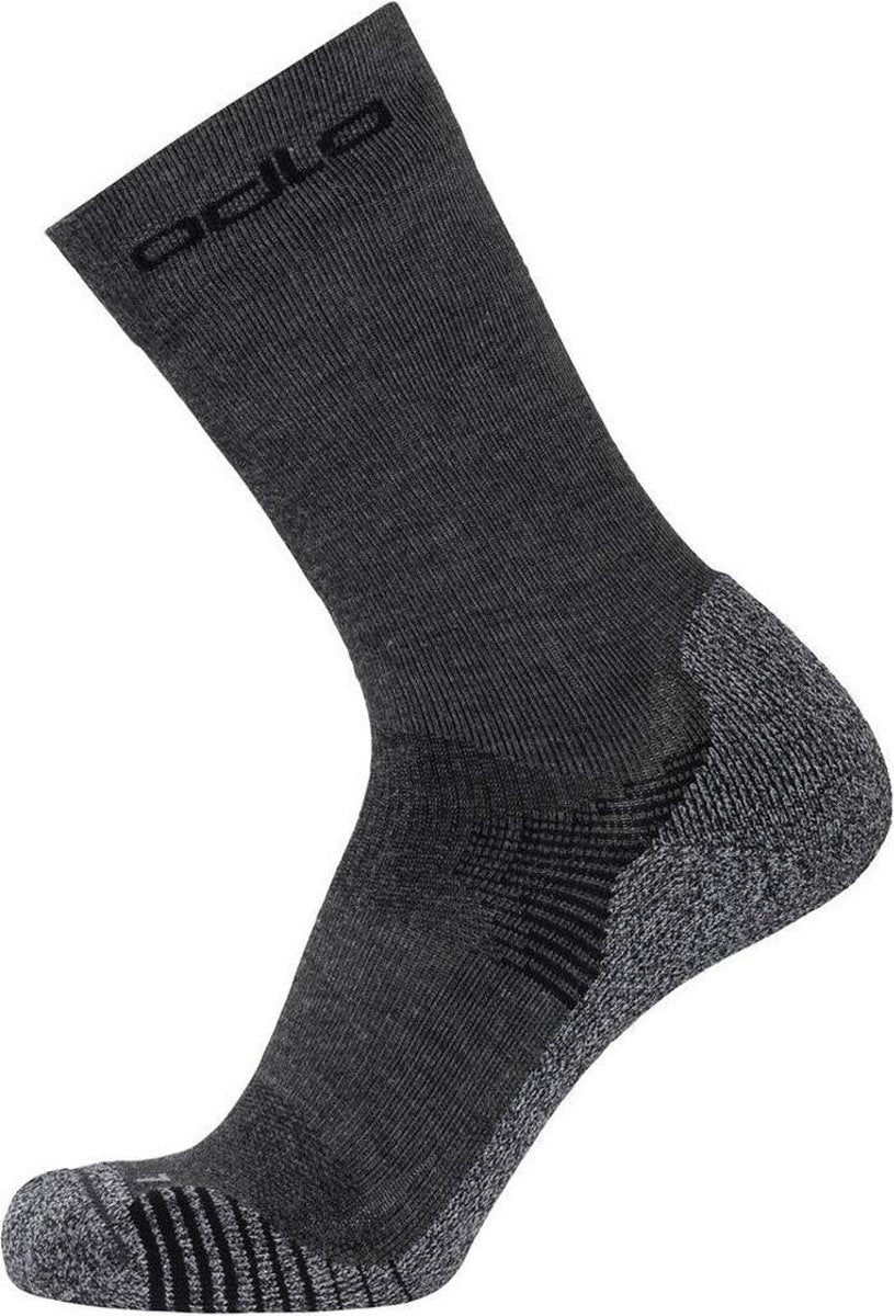 Odlo Ceramicool Crew Sock - Grijs - maat 45-47
